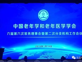 平衡针灸学分会参加中国老年学和老年医学学会年度工作会议