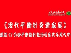 《现代平衡针灸进家庭》千里遥控42分钟平衡指针救治母亲汽车尾气中毒症