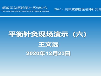 健康中国卫士：现代平衡针灸实用技术现场演示（六）