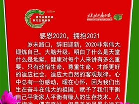 王文远：感恩2020 拥抱2021